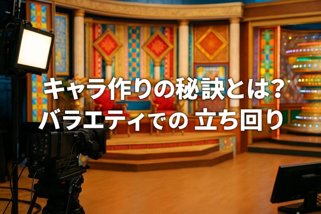 キャラ作りの秘訣とは?バラエティでの立ち回り