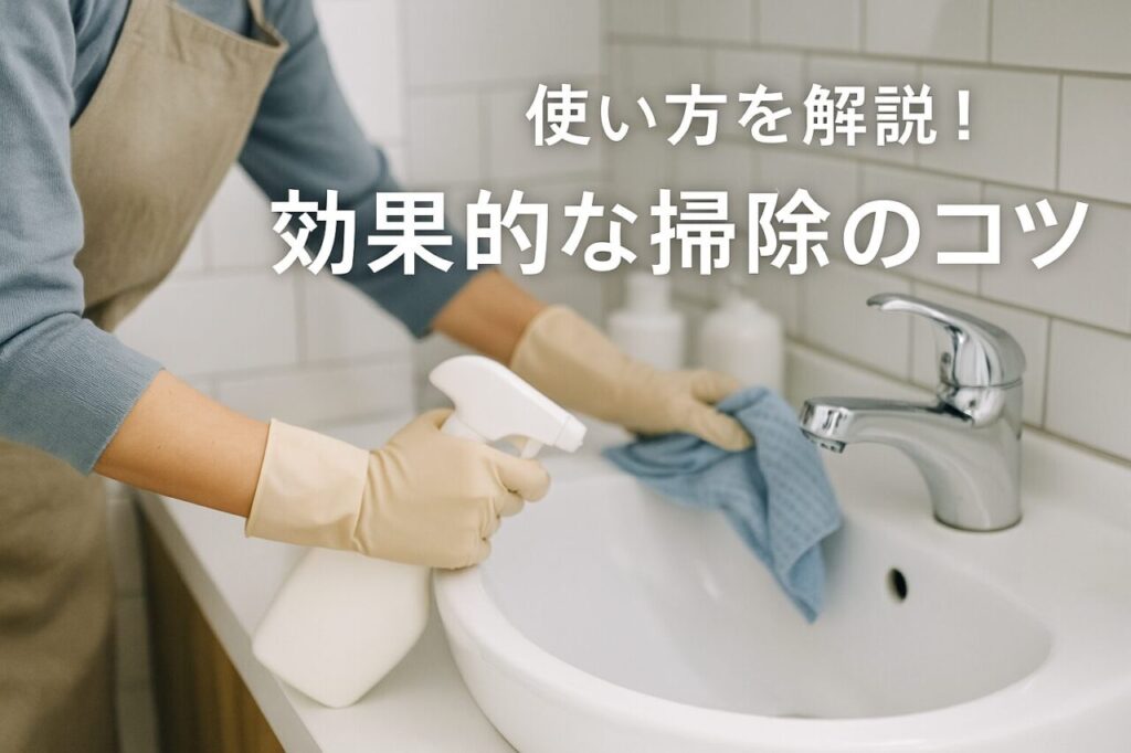 使い方を解説!効果的な掃除のコツ