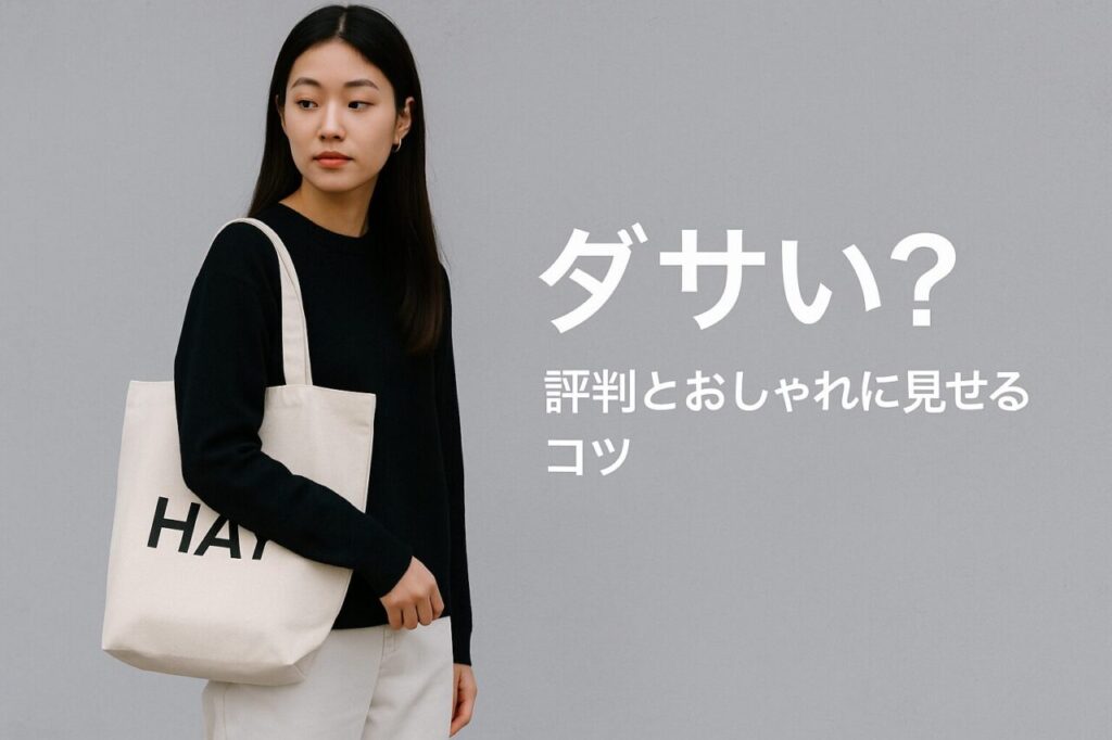 ダサい？評判とおしゃれに見せるコツ