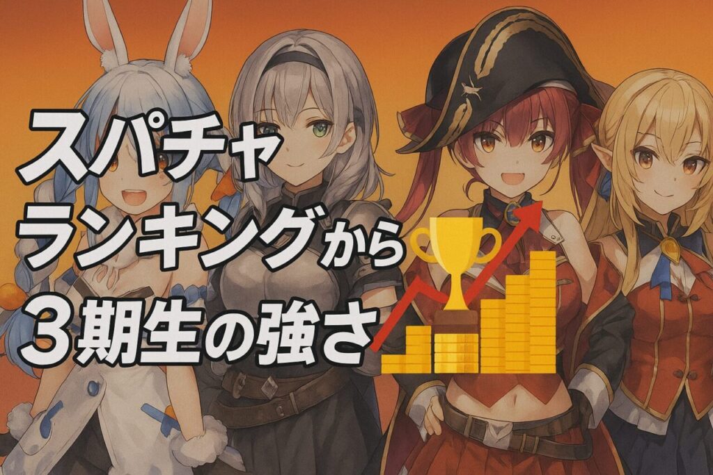 スパチャランキングから見る3期生の強さ