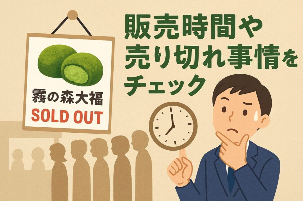 販売時間や売り切れ事情をチェック