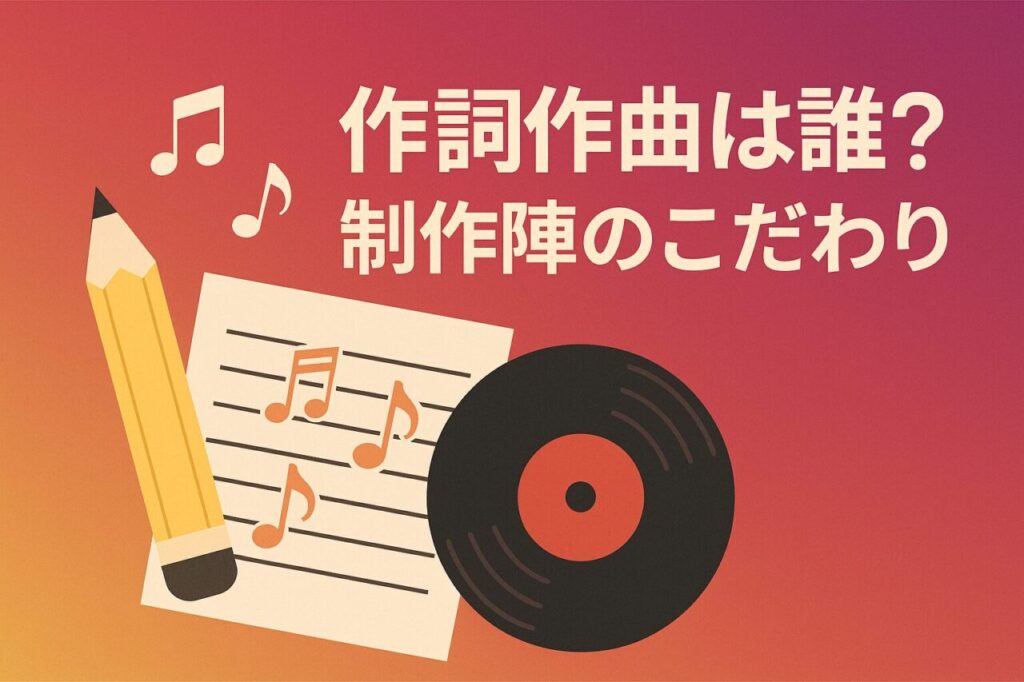 作詞作曲は誰?制作陣のこだわり