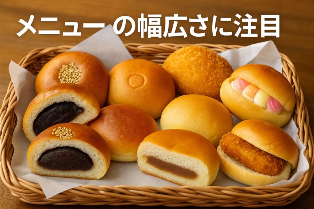 メニューの幅広さに注目
