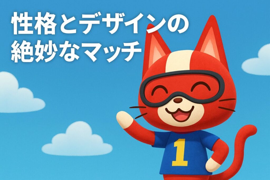 性格とデザインの絶妙なマッチ