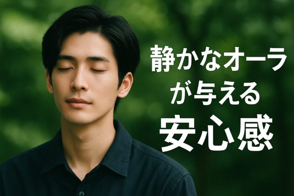 静かなオーラが与える安心感