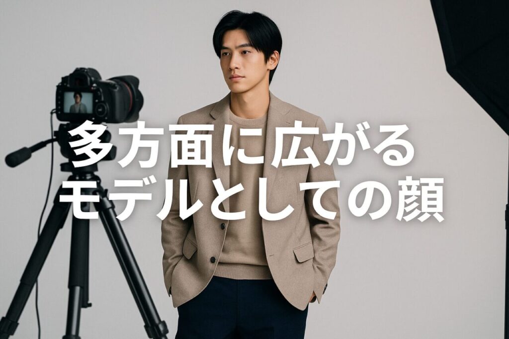 多方面に広がるモデルとしての顔