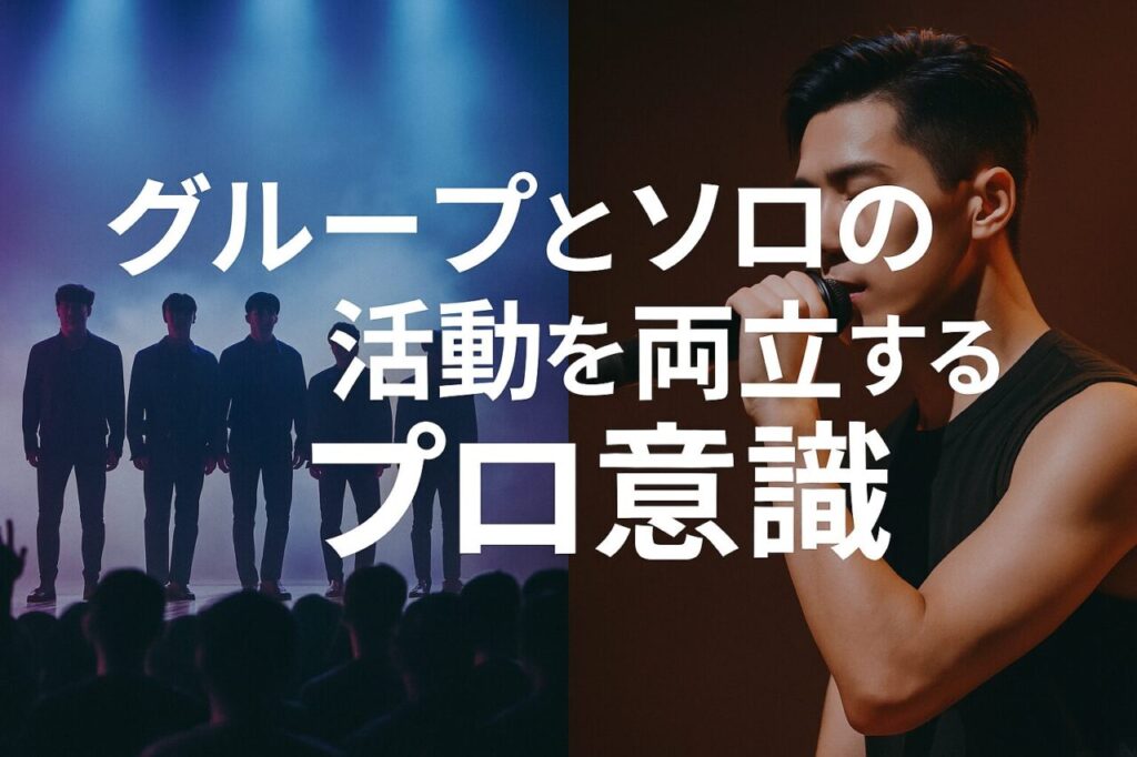 グループとソロの活動を両立するプロ意識