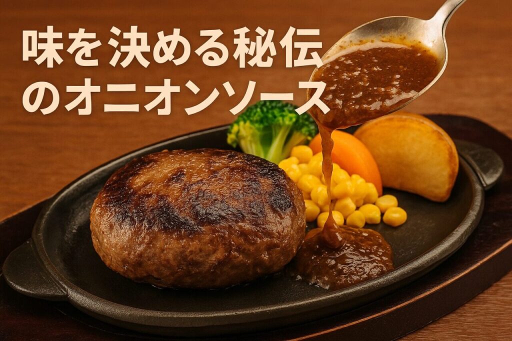 味を決める秘伝のオニオンソース