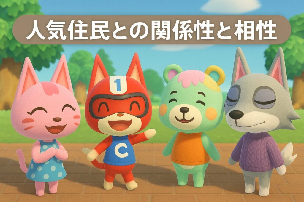 人気住民との関係性と相性
