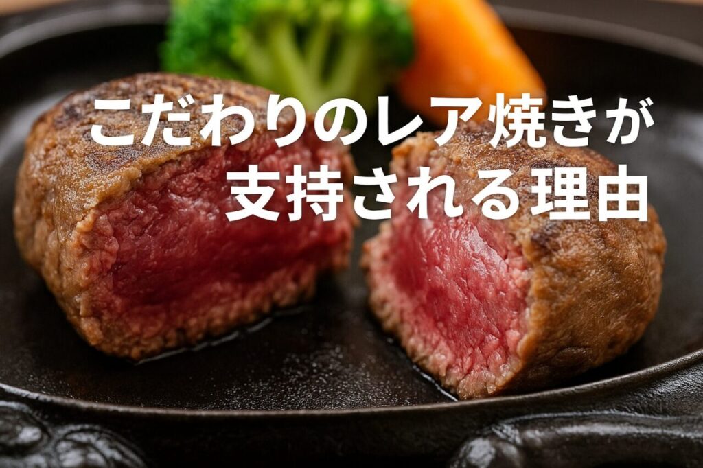 こだわりのレア焼きが支持される理由