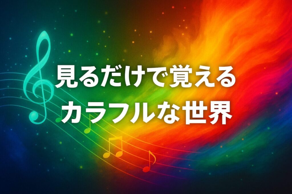 見るだけで覚えるカラフルな世界