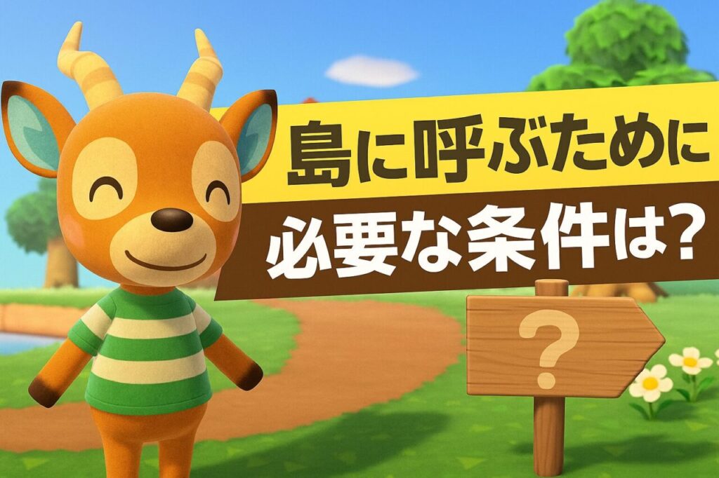 島に呼ぶために必要な条件は？