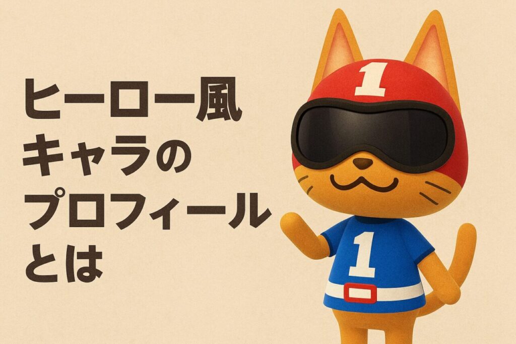 ヒーロー風キャラのプロフィールとは