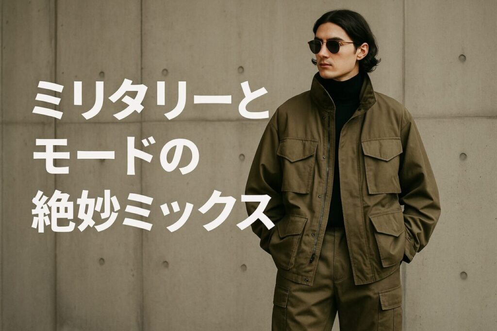 ミリタリーとモードの絶妙ミックス