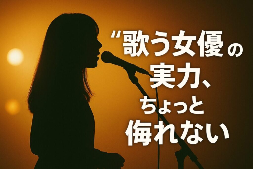 “歌う女優”の実力、ちょっと侮れない