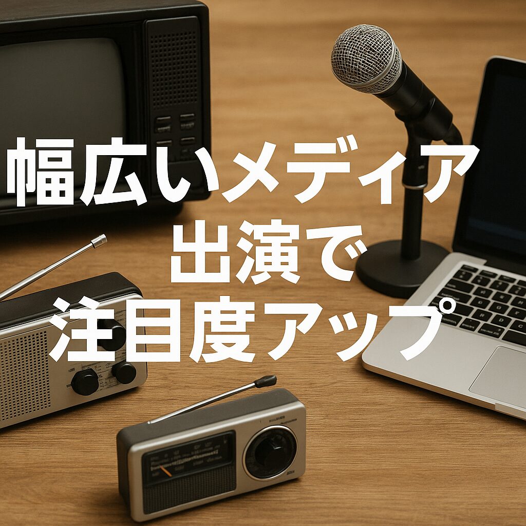 幅広いメディア出演で注目度アップ