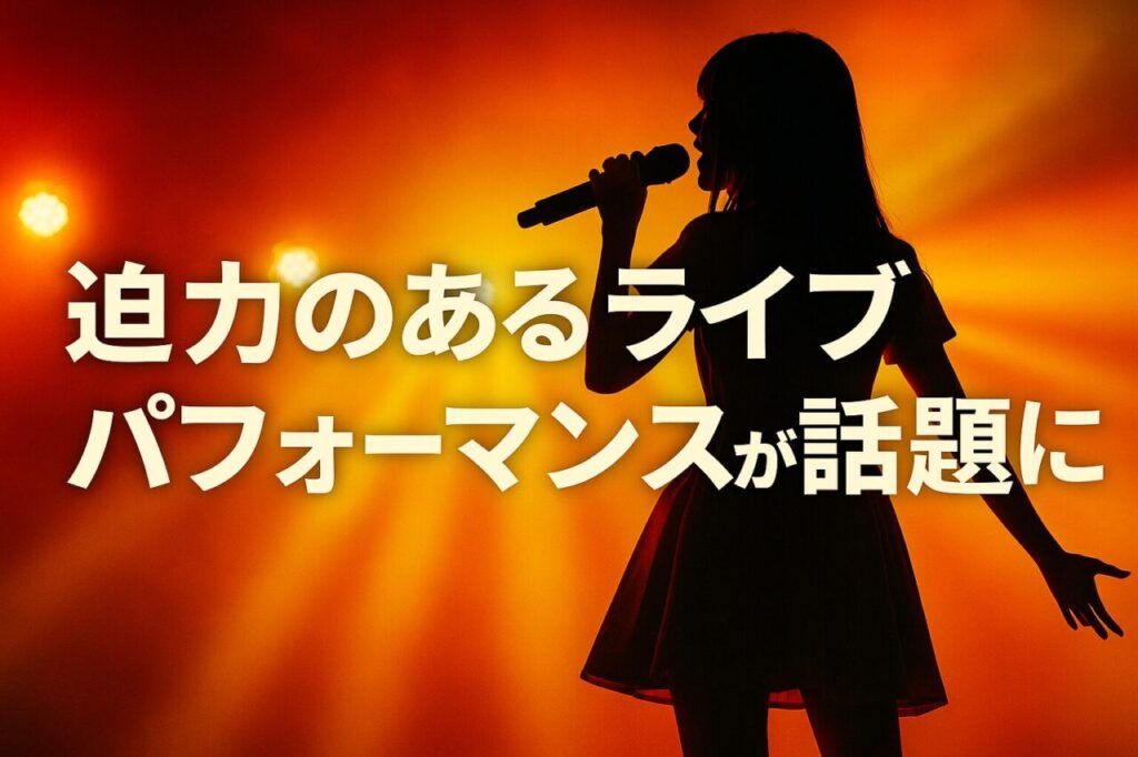 迫力のあるライブパフォーマンスが話題に