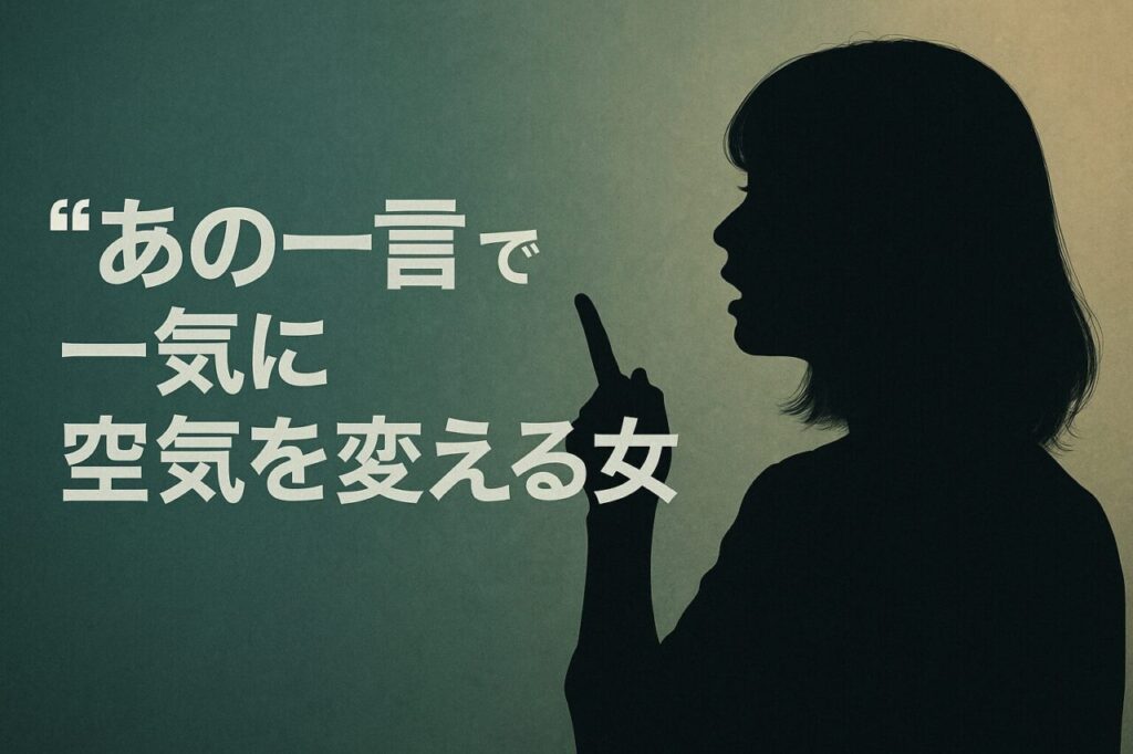 “あの一言”で一気に空気を変える女