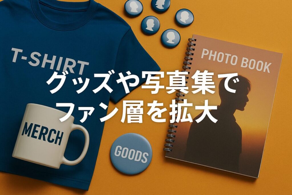 グッズや写真集でファン層を拡大