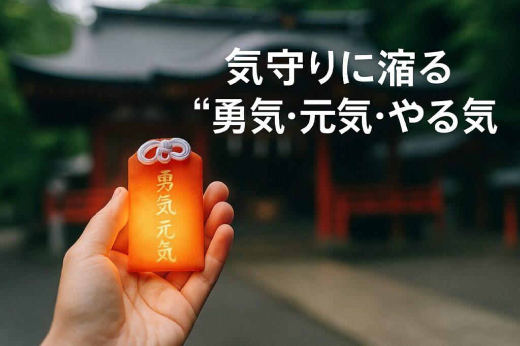 気守りに宿る“勇気・元気・やる気”