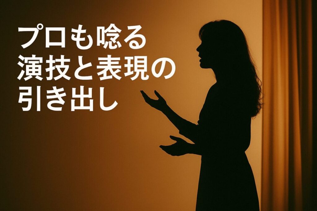 プロも唸る演技と表現の引き出し