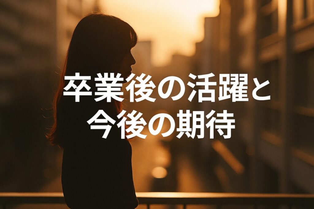 卒業後の活躍と今後の期待