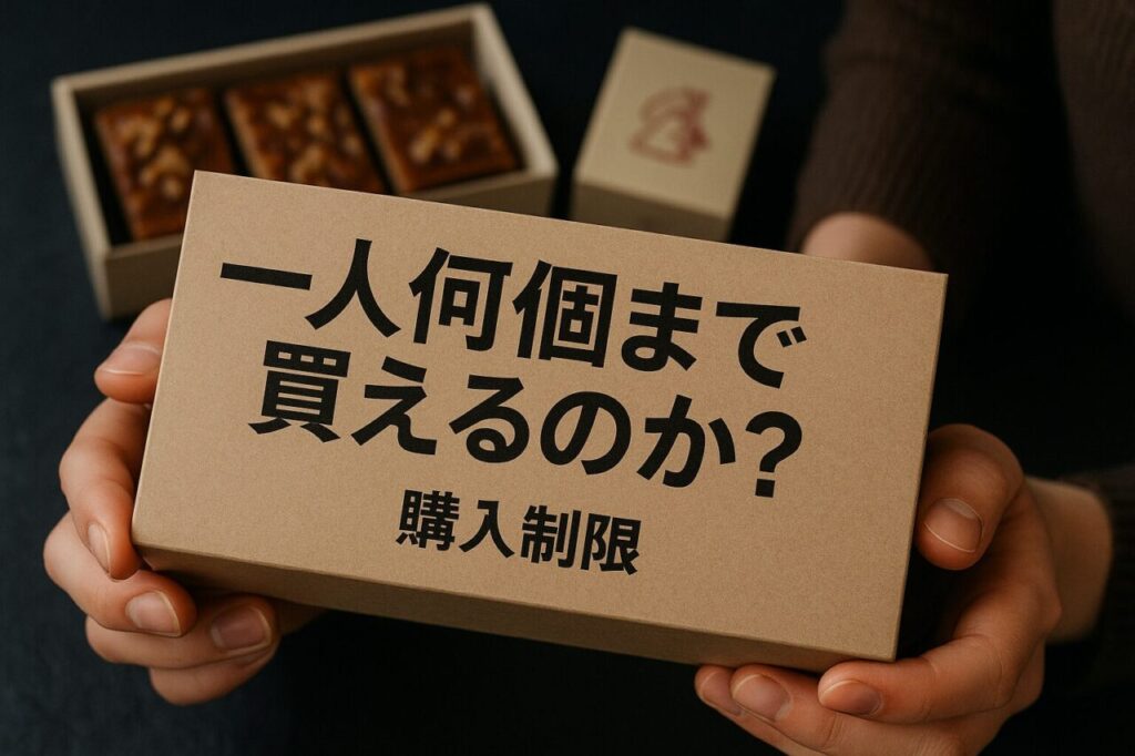 一人何個まで買えるのか?購入制限