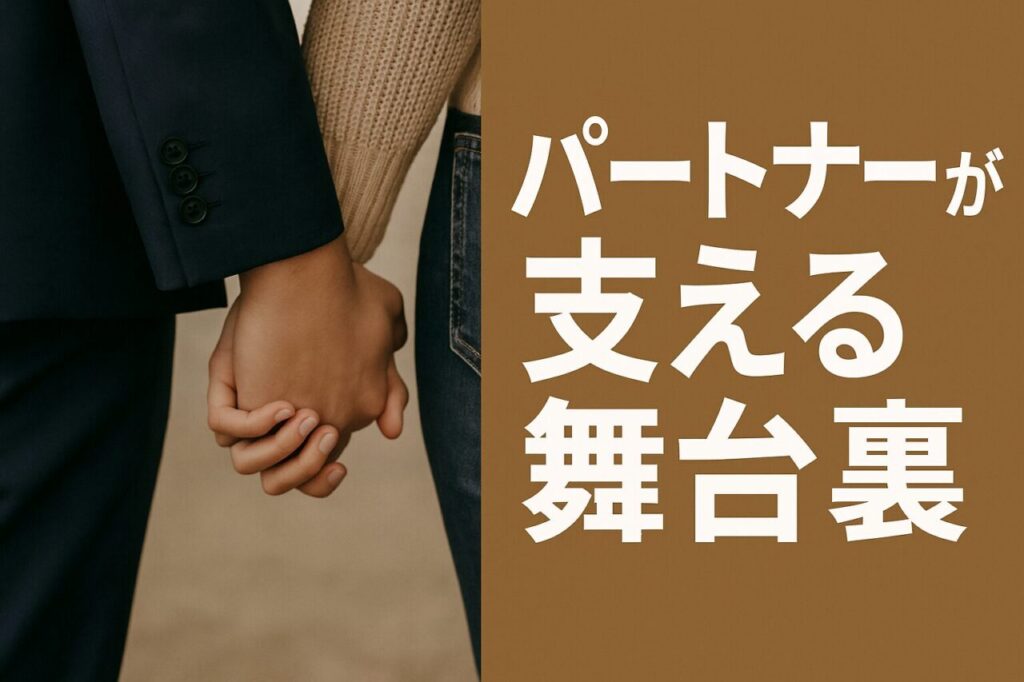 パートナーが支える舞台裏