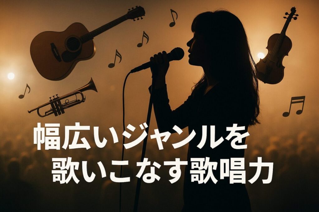 幅広いジャンルを歌いこなす歌唱力