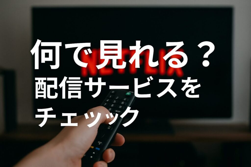 何で見れる?配信サービスをチェック