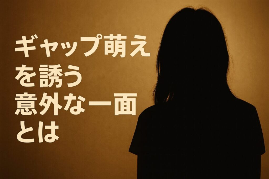 ギャップ萌えを誘う意外な一面とは