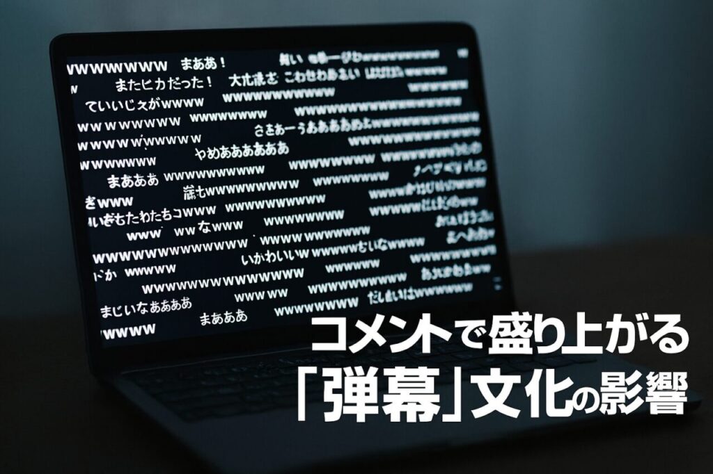 コメントで盛り上がる「弾幕」文化の影響