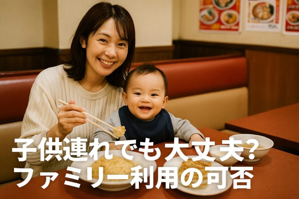 子供連れでも大丈夫?ファミリー利用の可否