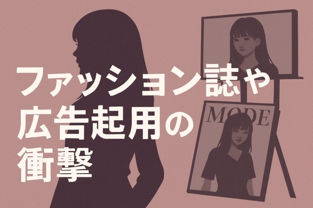 ファッション誌や広告起用の衝撃