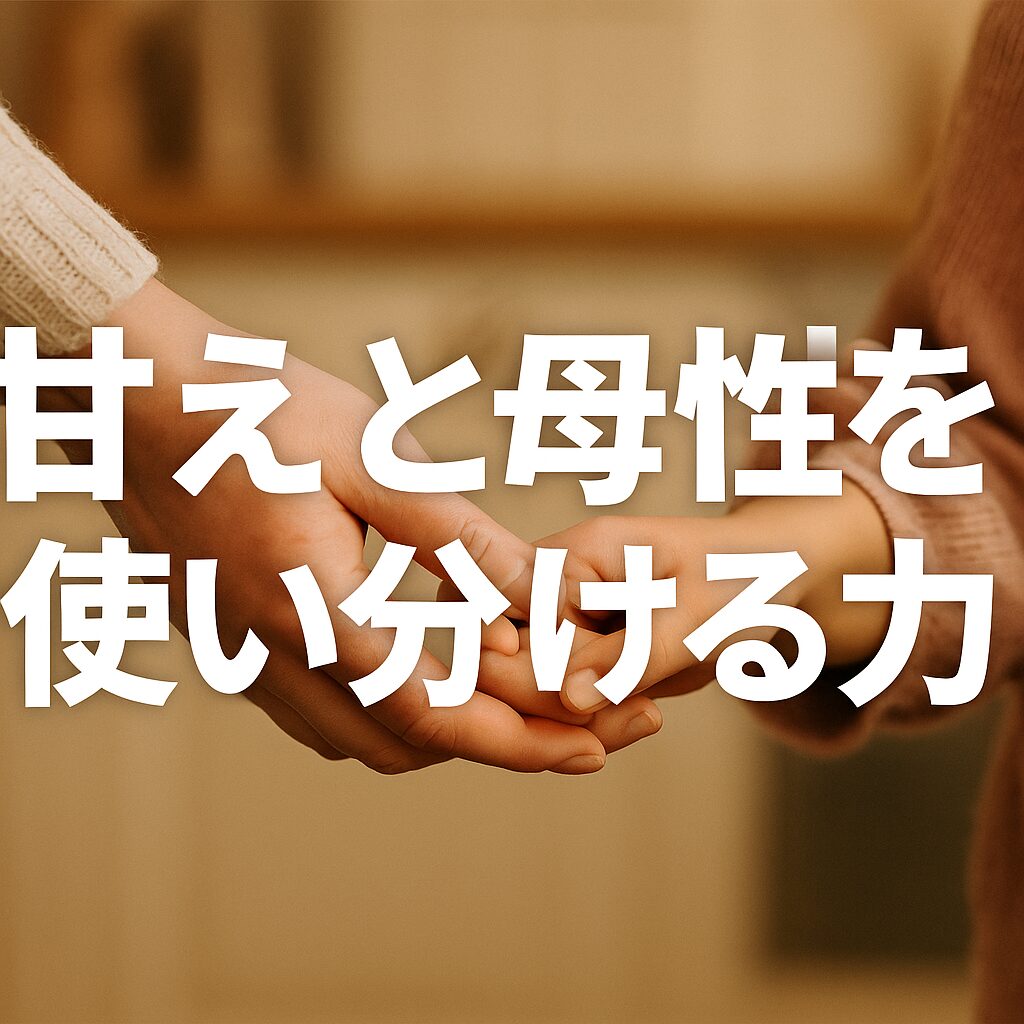 甘えと母性を使い分ける力