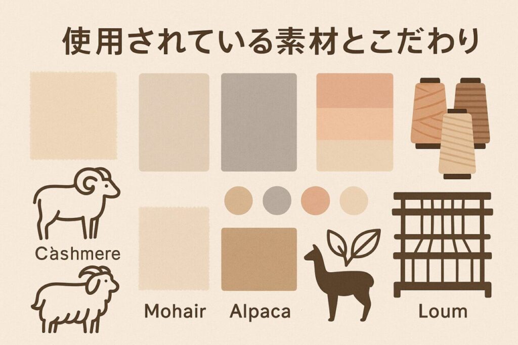 使用されている素材とこだわり
