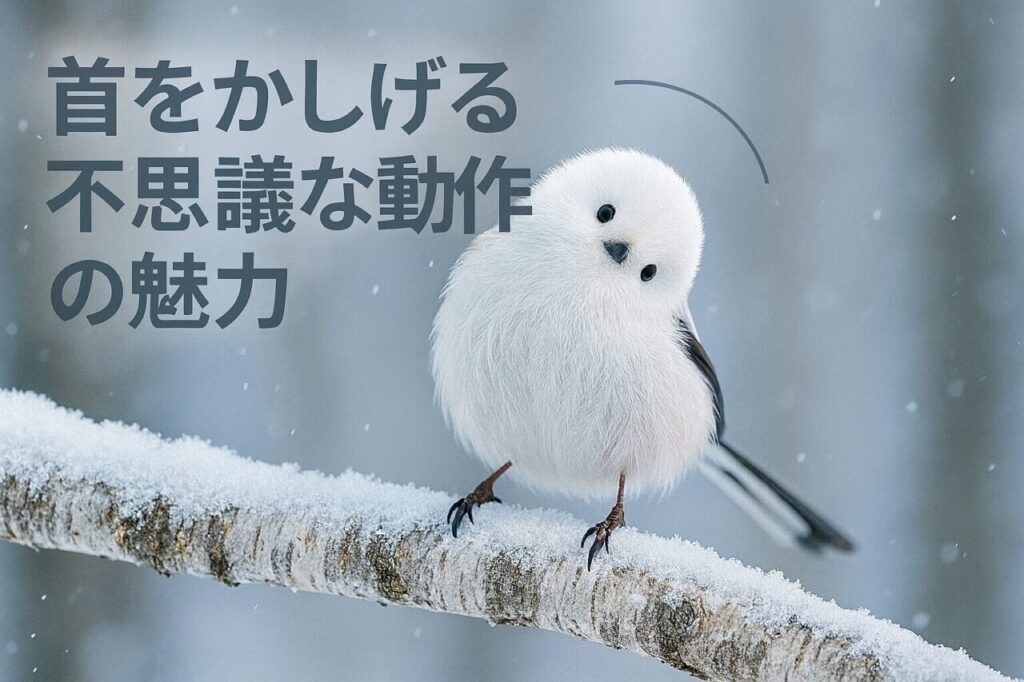首をかしげる不思議な動作の魅力