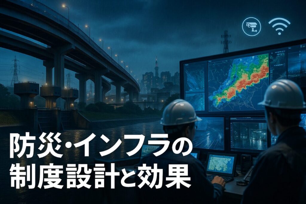 防災・インフラの制度設計と効果