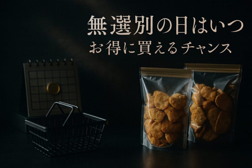 無選別の日はいつ?お得に買えるチャンス