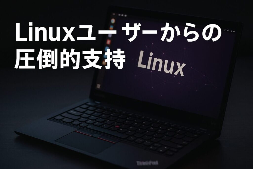 linuxユーザーからの圧倒的支持