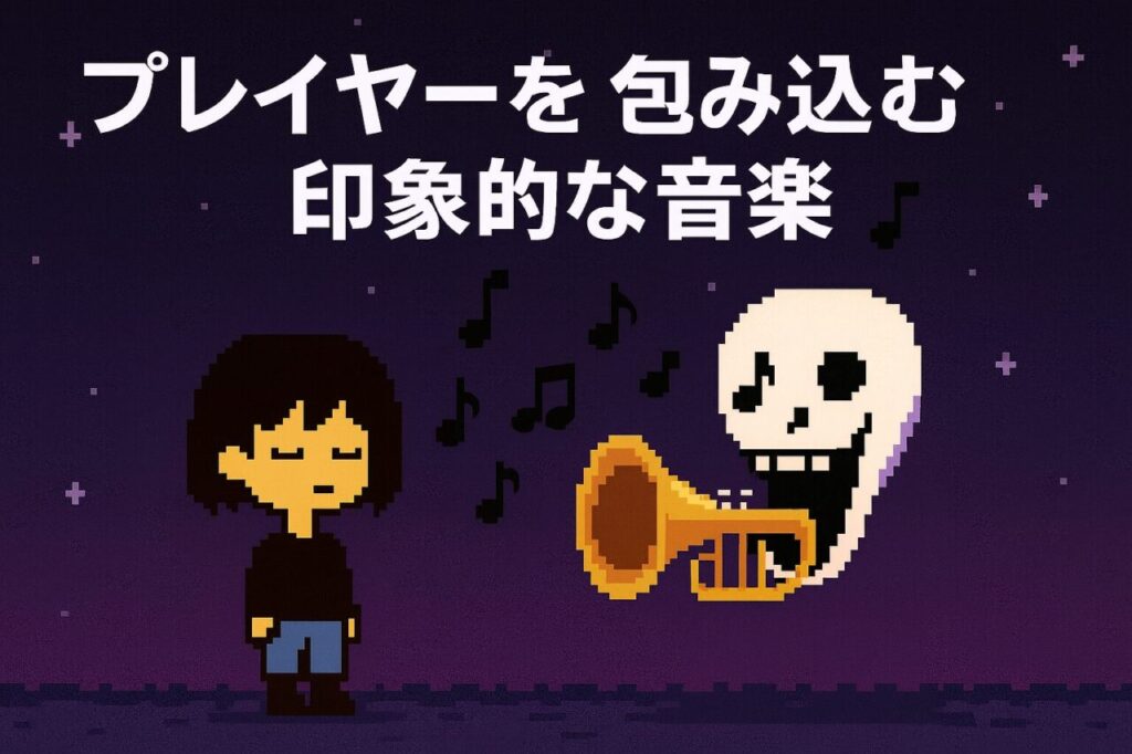プレイヤーを包み込む印象的な音楽