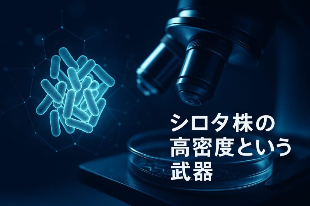 シロタ株の高密度という武器