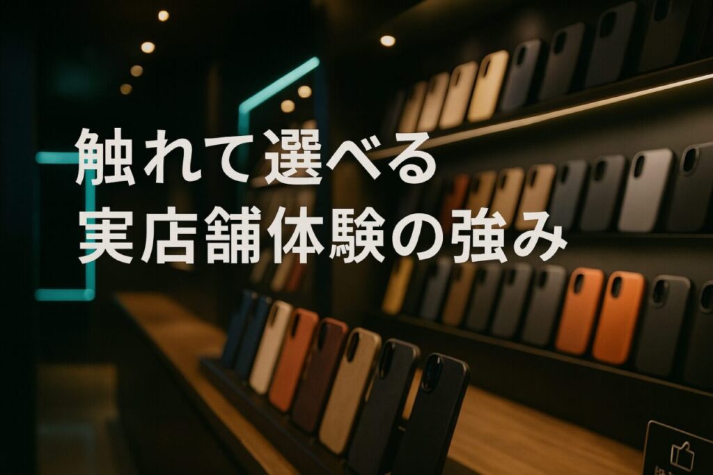 触れて選べる実店舗体験の強み
