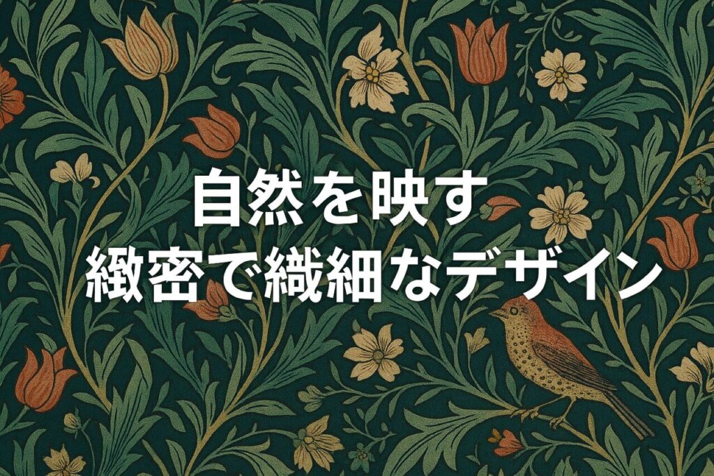 自然を映す緻密で繊細なデザイン