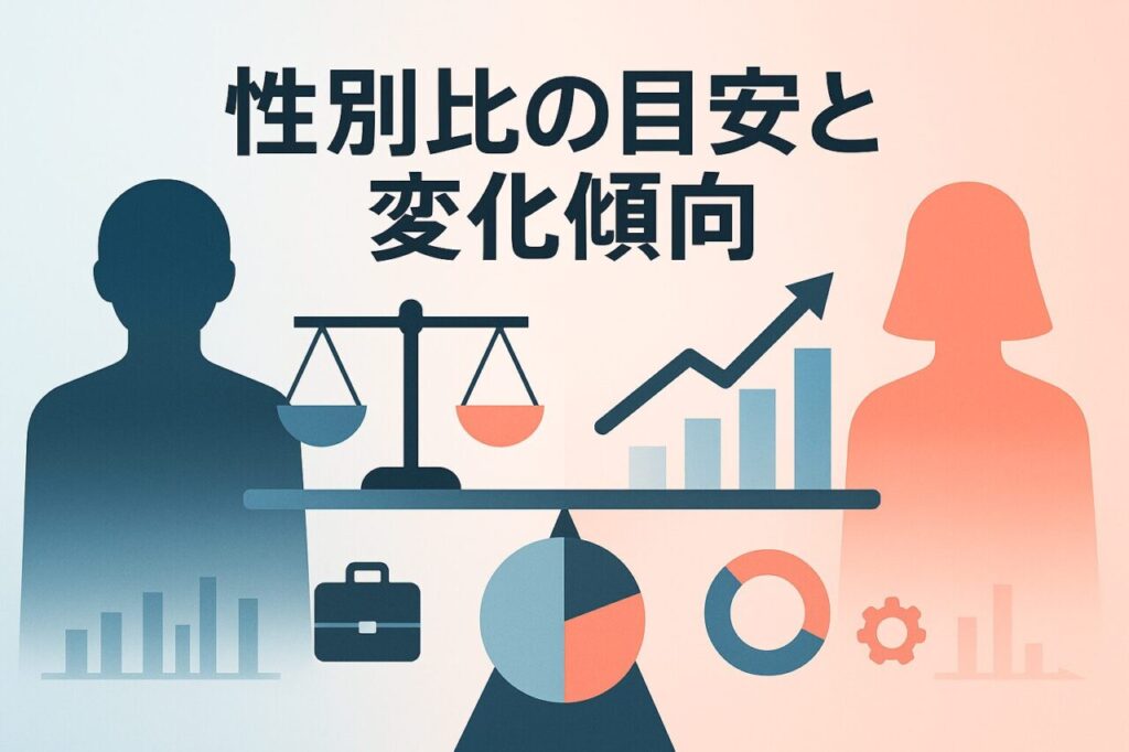 性別比の目安と変化傾向
