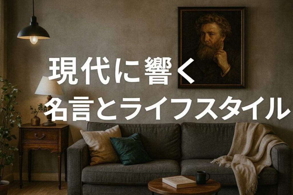 現代に響く名言とライフスタイル