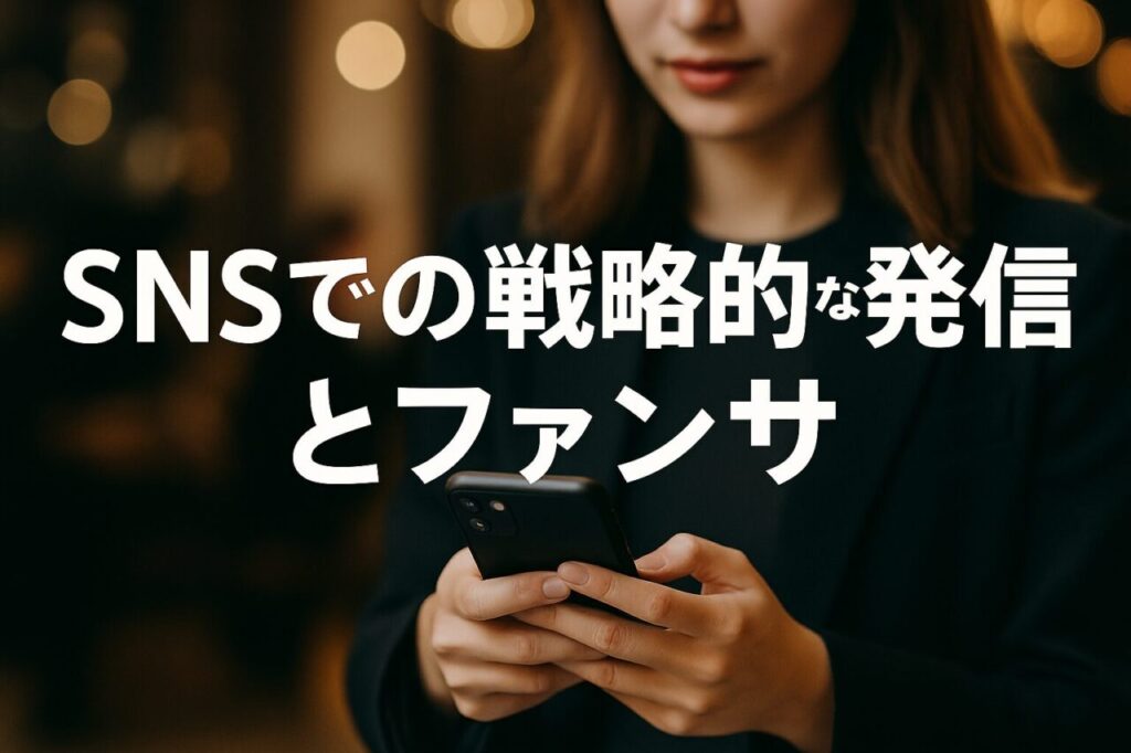 SNSでの戦略的な発信とファンサ