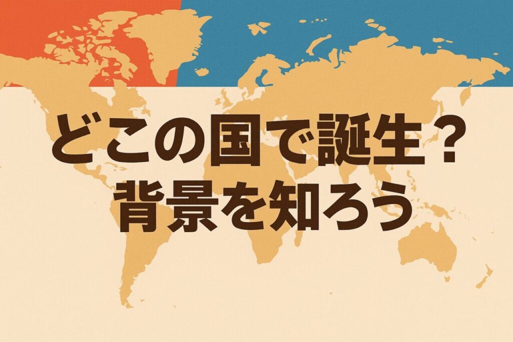 どこの国で誕生?背景を知ろう