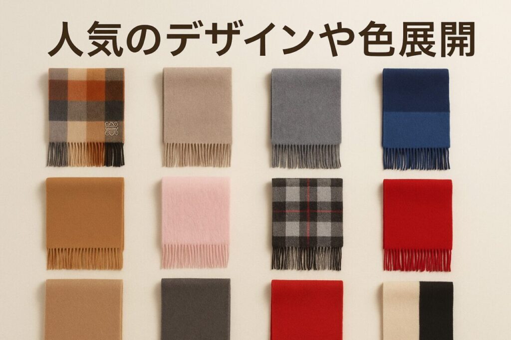 人気のデザインや色展開
