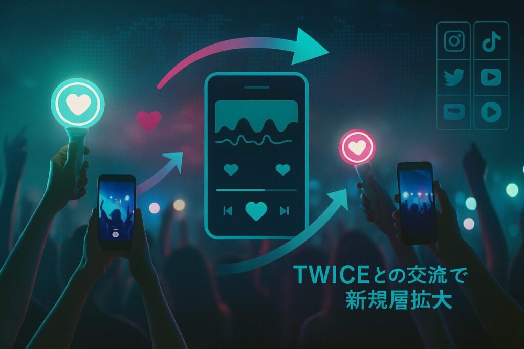TWICEとの交流で新規層拡大